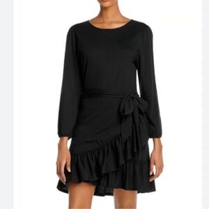 NWT Rebecca Minkoff Black Ruffle Mini Dress XL (12-14)